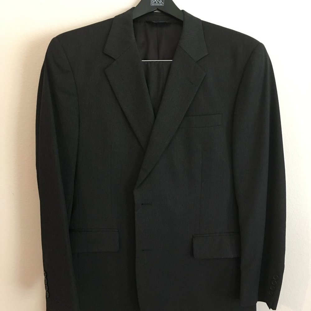 Men's Gray Jos A Bank Suit